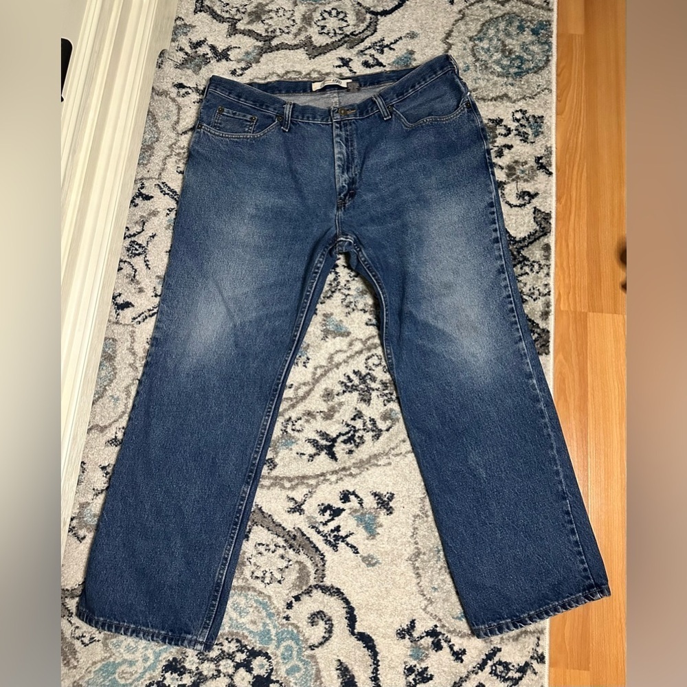 Urban Pipeline Up Mens Relaxed Straight Baggy Distressed Jeans Tag 40x30